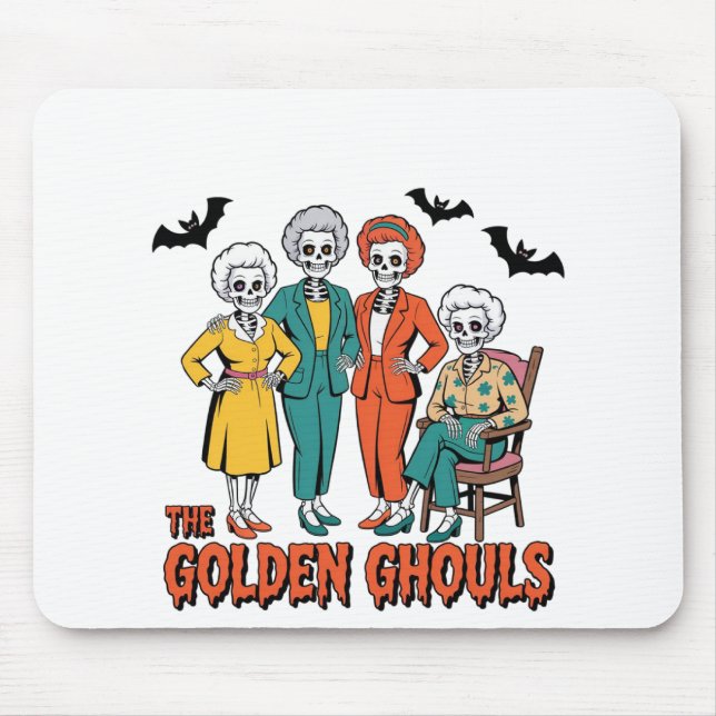Mousepad Ouro Ghouls Girls' Halloween (Frente)