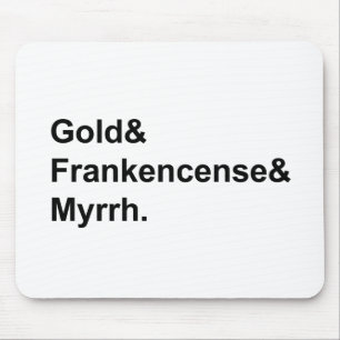 Mousepad Ouro Incenso & Mirra Presentes dos Magos