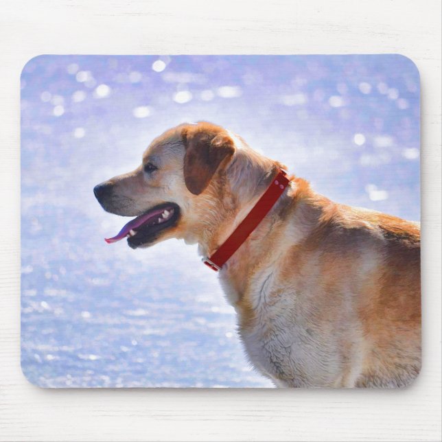 Mousepad Ouro Labrador Retriever Dog-lover Gift (Frente)