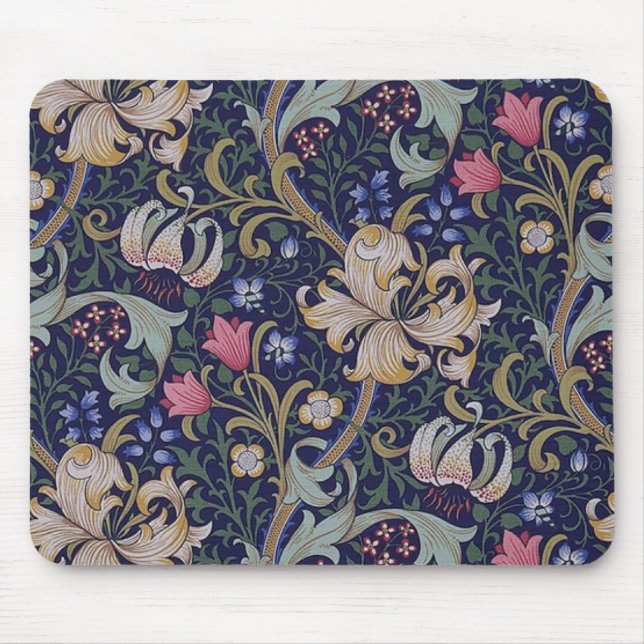 Mousepad Ouro Lily, William Morris (Frente)