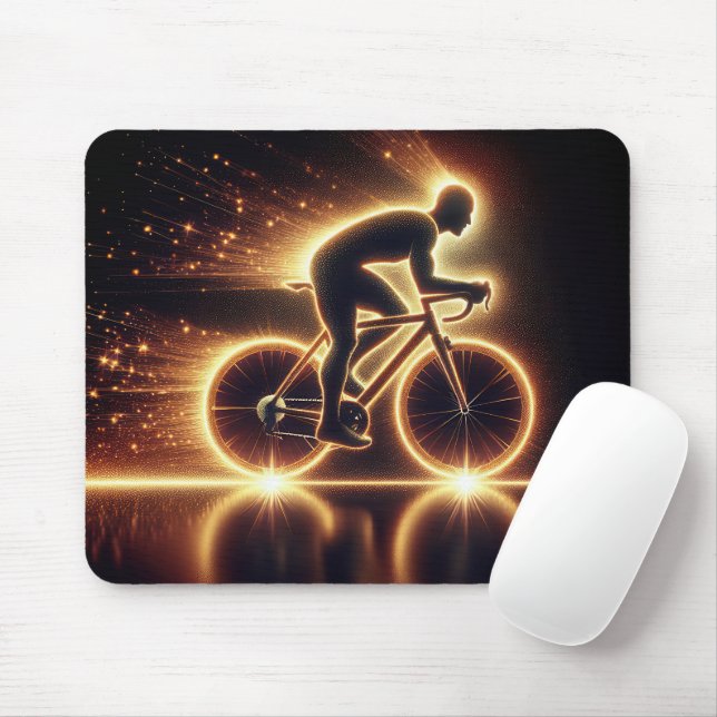 Mousepad Ouro Neon Cyclist (Com mouse)