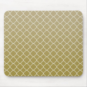 Mousepad Ouro Quatrefoil