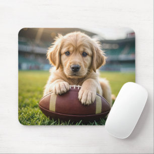 Mousepad Ouro Retriever Sobre Futebol