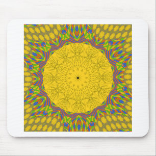 Mousepad Ouro sem costura ornamental.