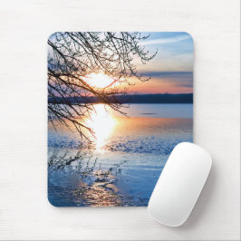 Mousepad Ouro Sunrise Sobre Lago