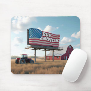 Mousepad Outdoor comprar-americano com Trator Vermelho e Ba