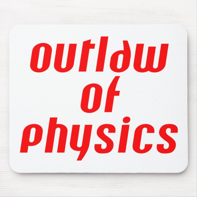 Mousepad Outlaw of Physics - Vermelho (Frente)