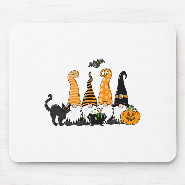 Mousepad outono dos Gnomos do Halloween Cupin de outono H (Frente)