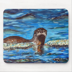 Mousepad Outra na pintura de ondas