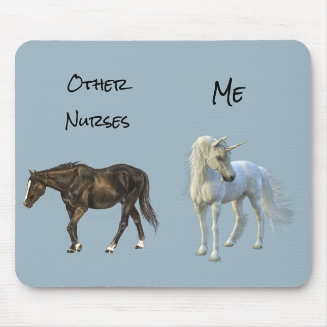 Mousepad Outras Enfermeiras Enfermagem Enfermeiro Cavalo Un (Frente)