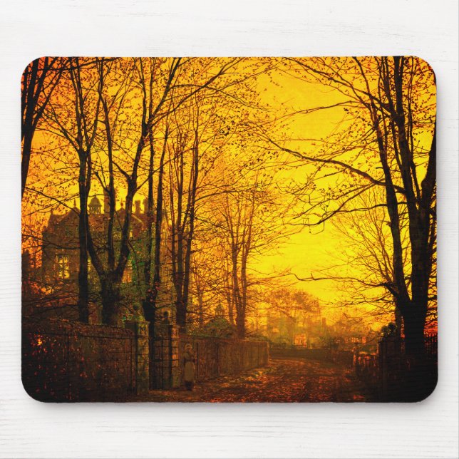 Mousepad Outubro depois John Atkinson Grimshaw (Frente)
