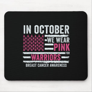Mousepad Outubro Vestimos Mês de consciência do câncer de m