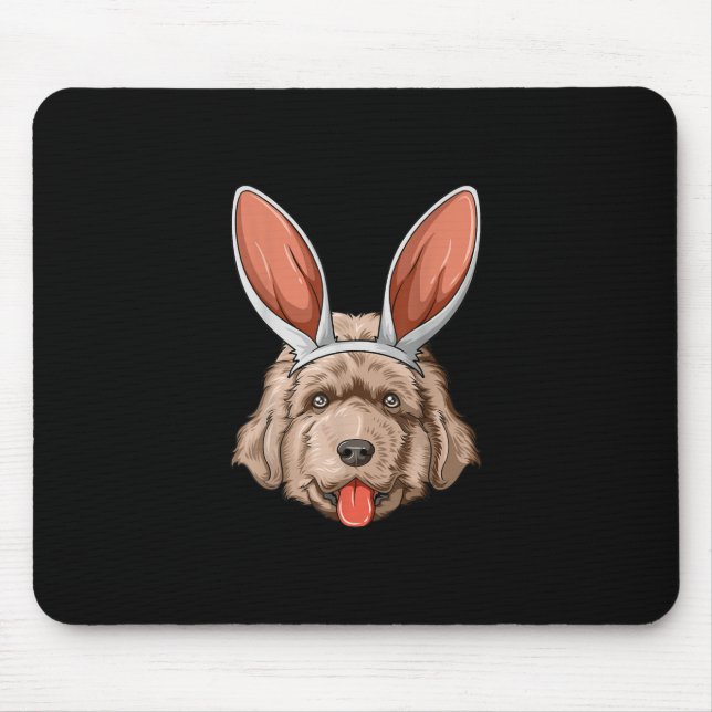 Mousepad Ouvidos de coelhinho da Páscoa | presente para cãe (Frente)
