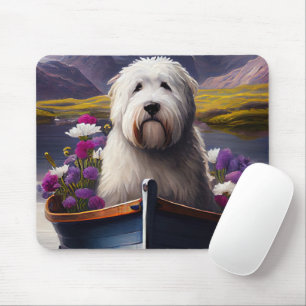 Mousepad Ovelha Cachorro de Inglês em Paddle: Uma aventura