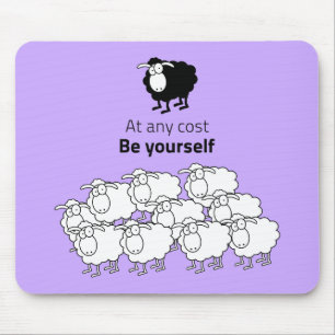 Mousepad Ovelhas pretas e brancas