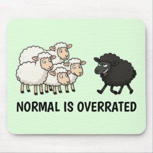 Mousepad Ovelhas Pretas e Brancas