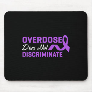 Mousepad Overdose Não Discrimina Conscientização Roxa Ri