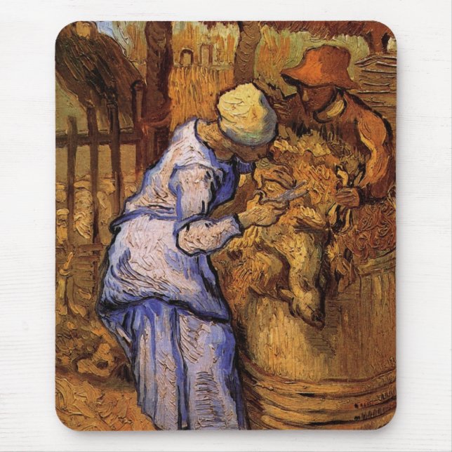 Mousepad Ovinos (após Millet), de Vincent van Gogh (Frente)