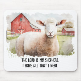 Mousepad Ovinos Aquecidos com Citação Religiosa