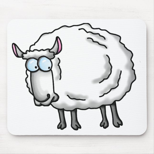 Mousepad Ovinos brancos (Frente)