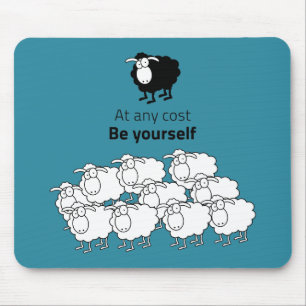 Mousepad Ovinos, negros e brancos