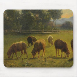 Mousepad Ovinos numa Paisagem Rural (por Rosa Bonheur)