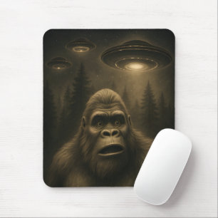 Mousepad OVNI Alienígena Sasquatch Pé Grande