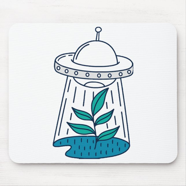 Mousepad OVNI de aliens (Frente)