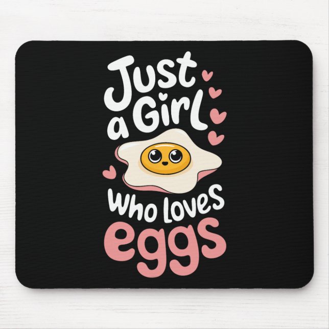 Mousepad Ovo Apenas Uma Garota Que Ama Ovos  (Frente)