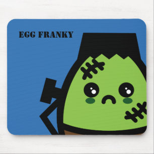 Mousepad Ovo Sinistro Frankenstein Halloween Adicione seu