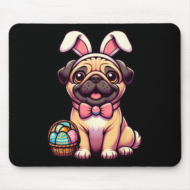 Mousepad Ovos de Coelhinhos de páscoa (Frente)