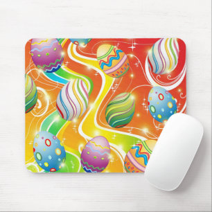 Mousepad Ovos Felizes da Páscoa Padrão Festivo