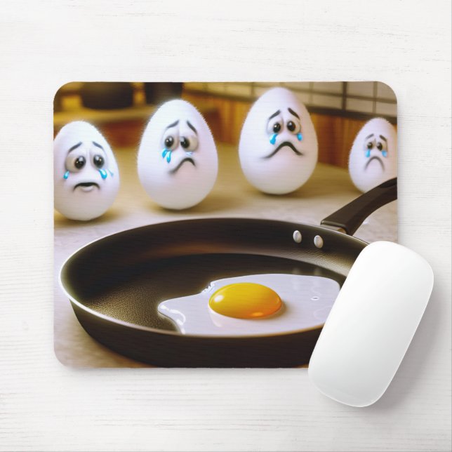 Mousepad Ovos Tristes Com Fry Pan (Com mouse)