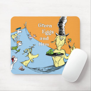 Mousepad Ovos Verdes e Presunto Cena da Água do Dr. Seuss