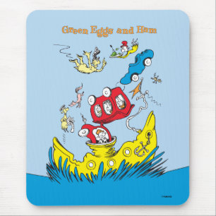 Mousepad Ovos Verdes e Presunto Não Gosto Em Nenhum Lugar