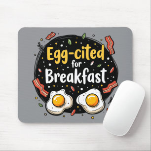 Mousepad Ovota citada para Design do Breakfast Funny Foodie