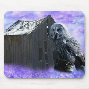 Mousepad Owl Barn Shed
