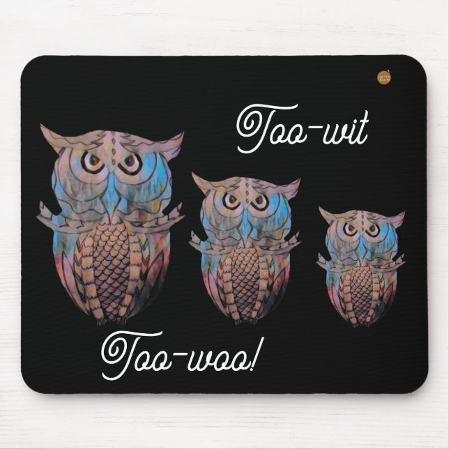 Mousepad Owl mouse-mat. (Frente)
