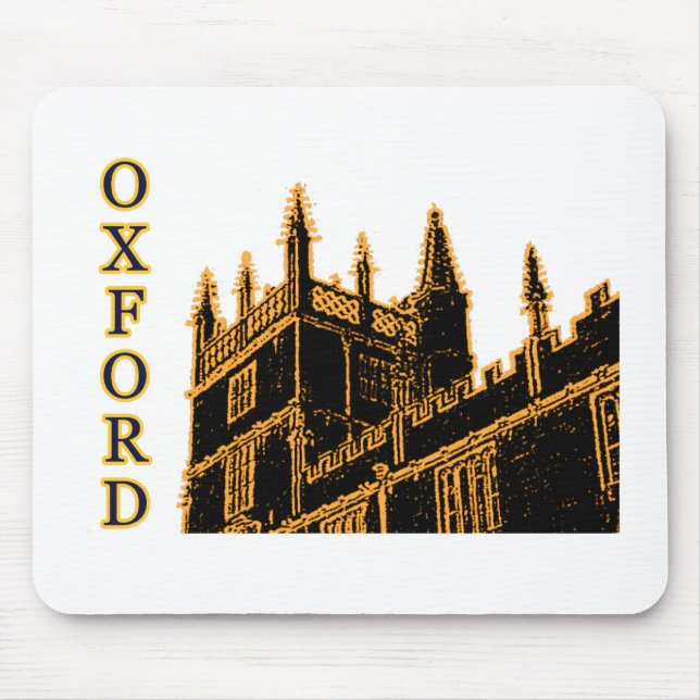 Mousepad Oxford Inglaterra 1986 ouro de construção das espi (Frente)