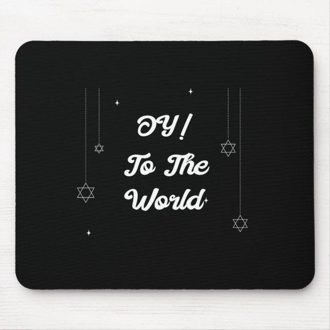 Mousepad Oy! To The World Funny Hannukah Gift  (Frente)