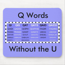 Mousepad P Palavras sem o suporte