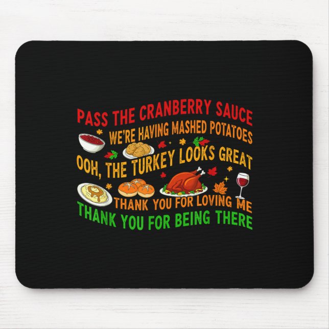 Mousepad P Purê de Batatas com Molho de Cranberry  (Frente)