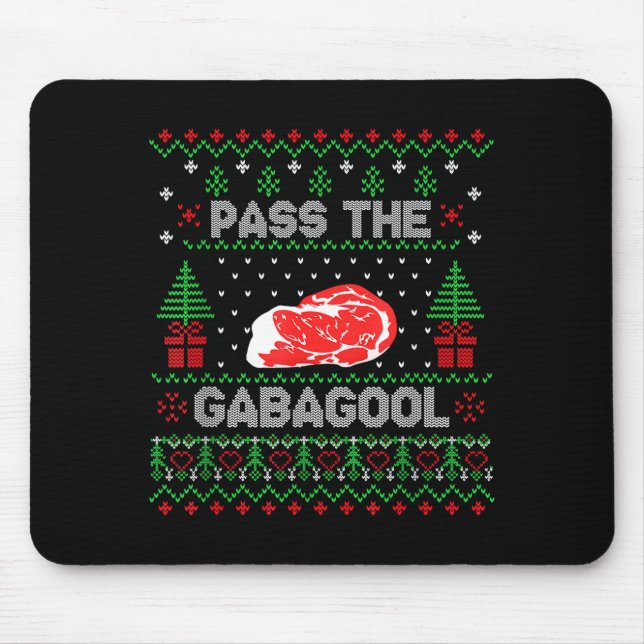 Mousepad P The Gabagool Tacky Ugly Christmas Sweater For Me (Frente)