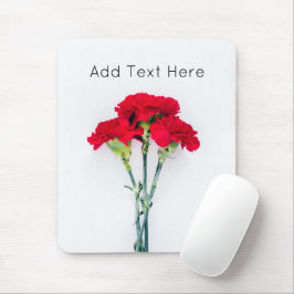 Mousepad Pacote de Flores Vermelhas do Craveiro