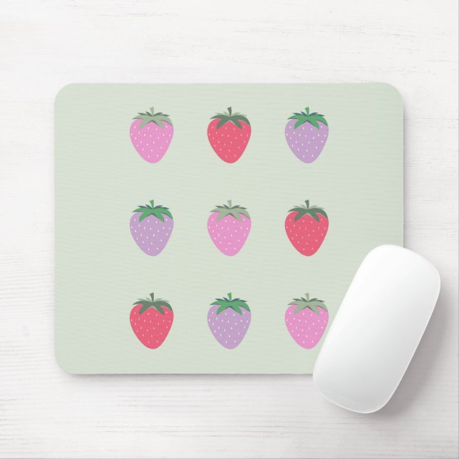 Mousepad Pacote De Morangos (Com mouse)