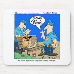 Mousepad Pacote Suspeito Piada de Polícia Presentes de Dese