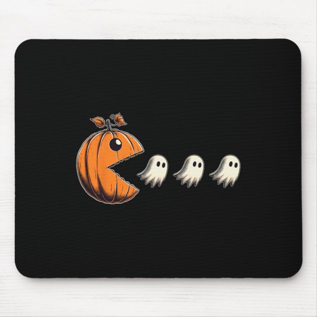 Mousepad Pacween Abóbora Engraçada de Halloween Fantasma Ch (Frente)
