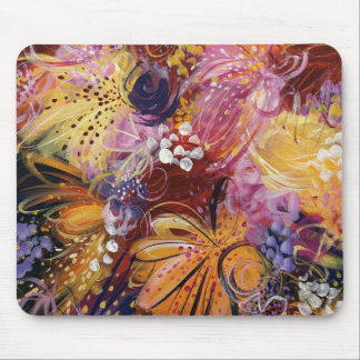 Mousepad Pad 4 do mouse floral bonito com brilho