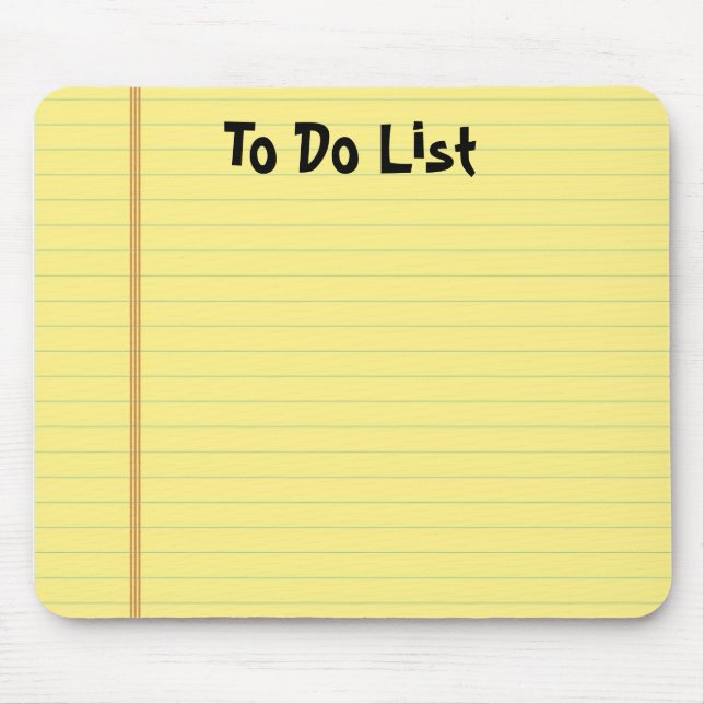 Mousepad Pad Amarelo (Frente)