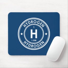 Mousepad Pad Azul do Rato do Elemento Hidrogênio